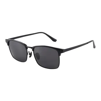 JEKA Metal TR/Memory Plastic Square Sunglasses Men's