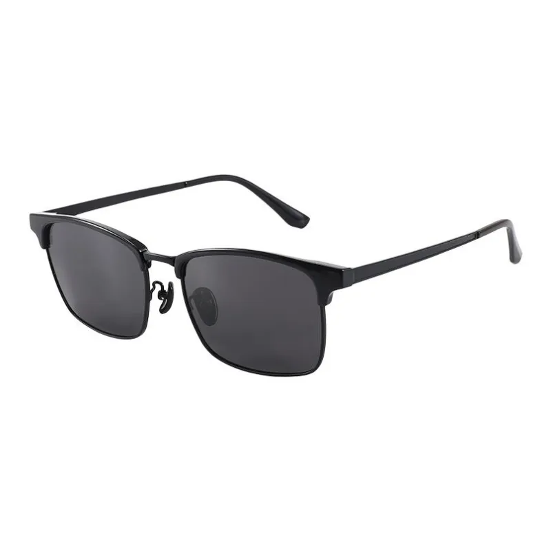 JEKA Metal TR/Memory Plastic Square Sunglasses Men's-0