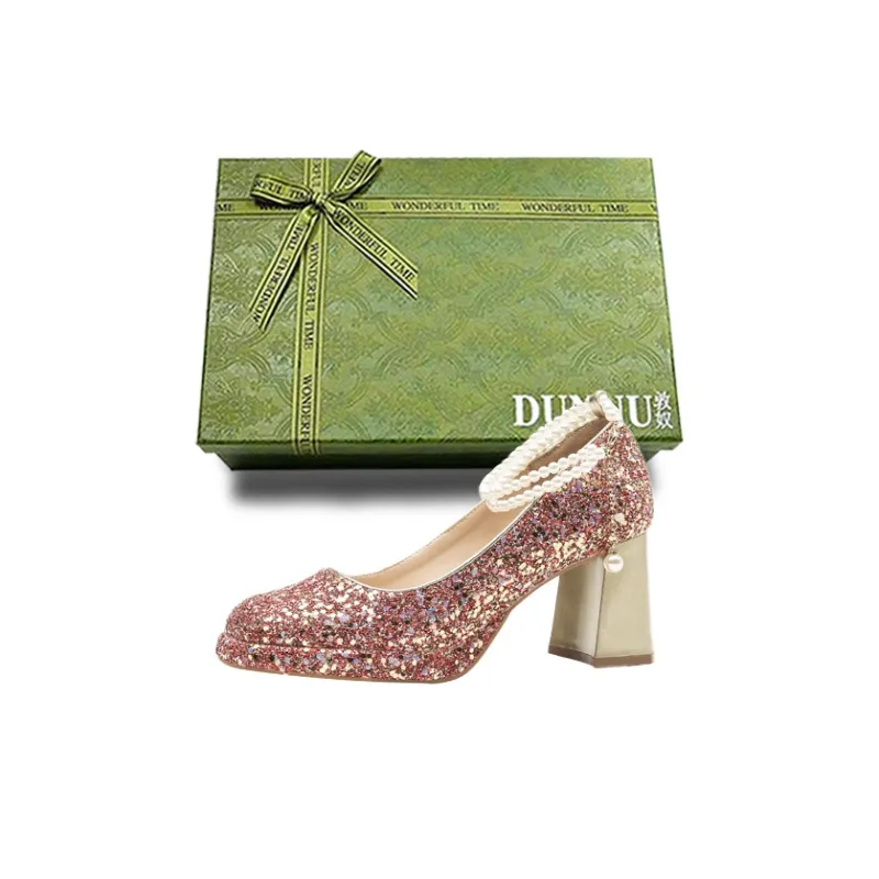 Dunnu Chunky Heel High Heels Women's-18