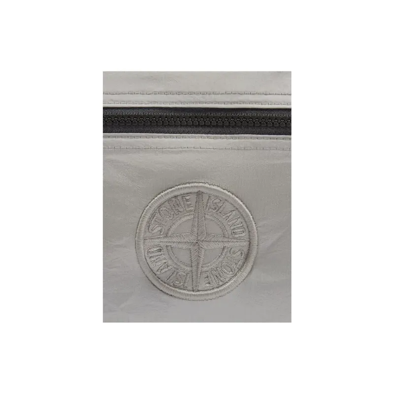 STONE ISLAND Logo Embroidered Zipped Backpack-3