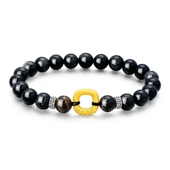 Lao Feng Xiang Obsidian Jade Bracelets Unisex