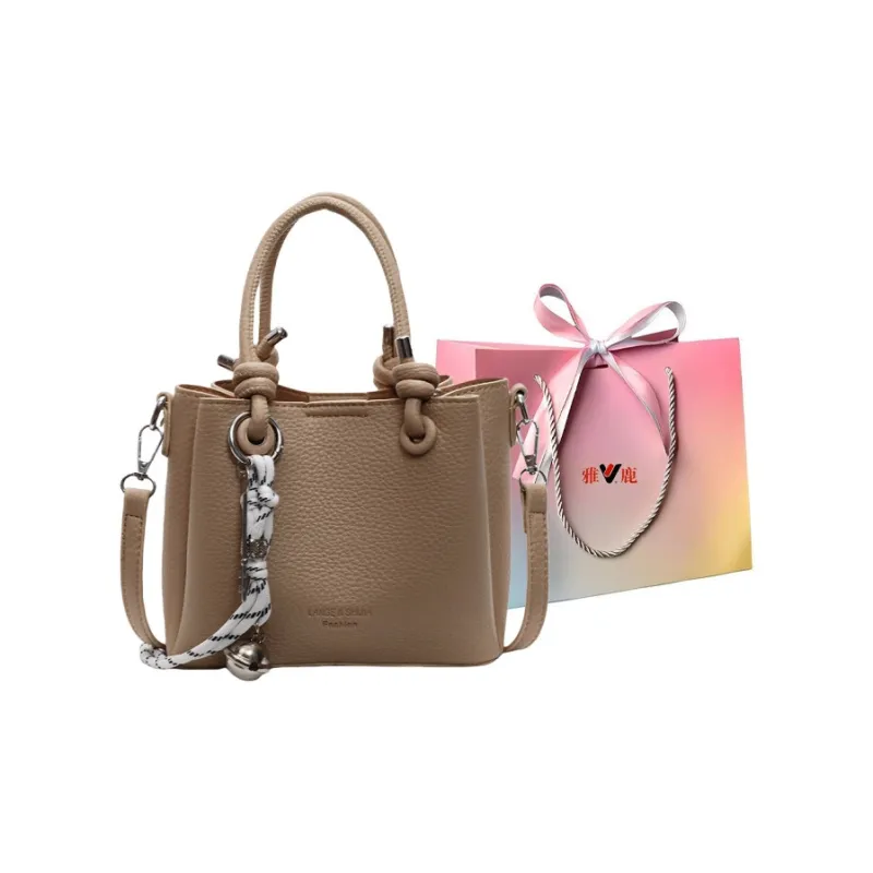 Yalu PU Handbags Shoulder Bag Crossbody Bag Women's Ecru/Black/Pink/Khaki-21