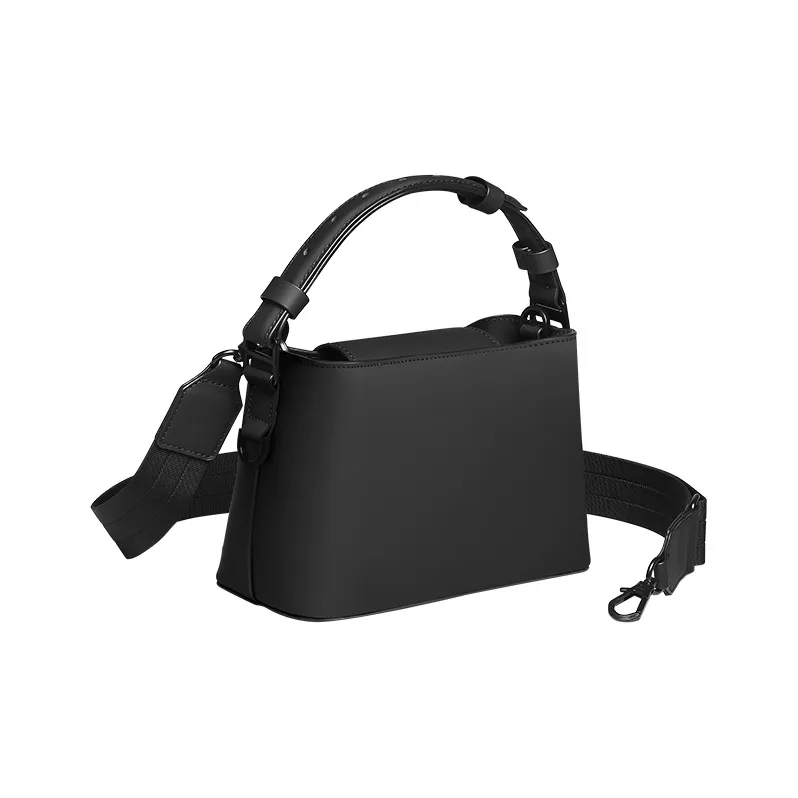 Gaston Luga PU Shoulder Bag Crossbody Bag Handbag Women's Black-2