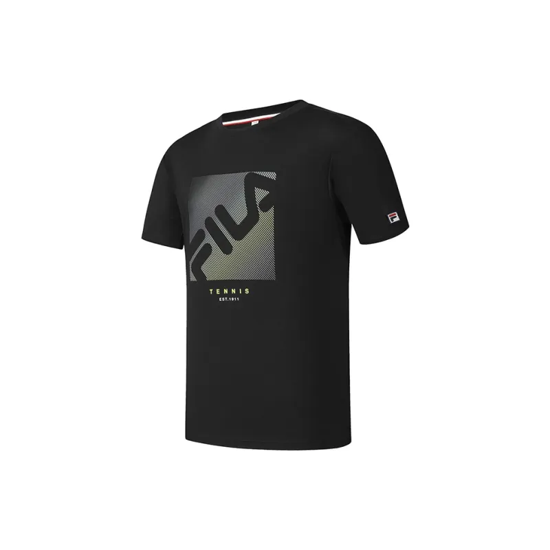 FILA Athletics Tennis T Shirt Men's Pitch Black-1