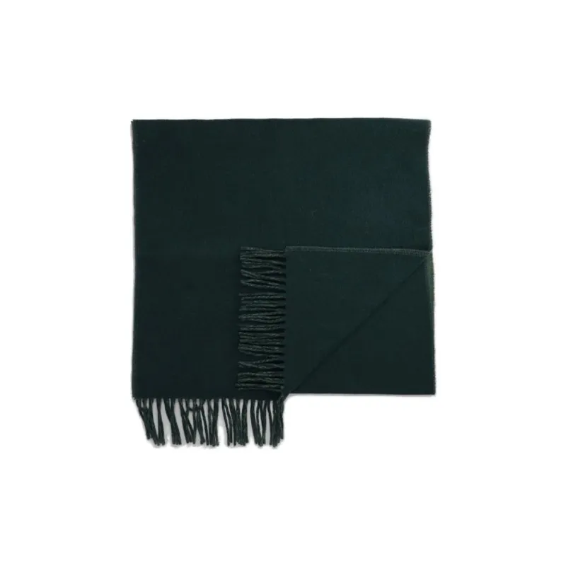 Maison Kitsune Bold Fox Head Patch Fringed Scarf-3