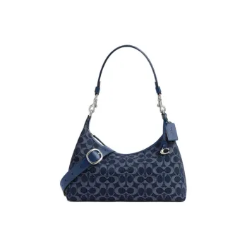 COACH Juliet Fabric Crossbody Bag, Shoulder Bag Tubas Women's Dark Blue