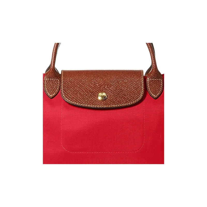 LONGCHAMP Le Pliage Nylon Tote Bag Shopping Bag Handbag Small Size Women's Red-3