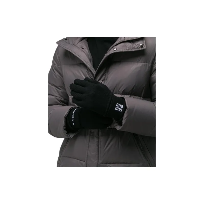 Givenchy Embroidered Logo Gloves-4