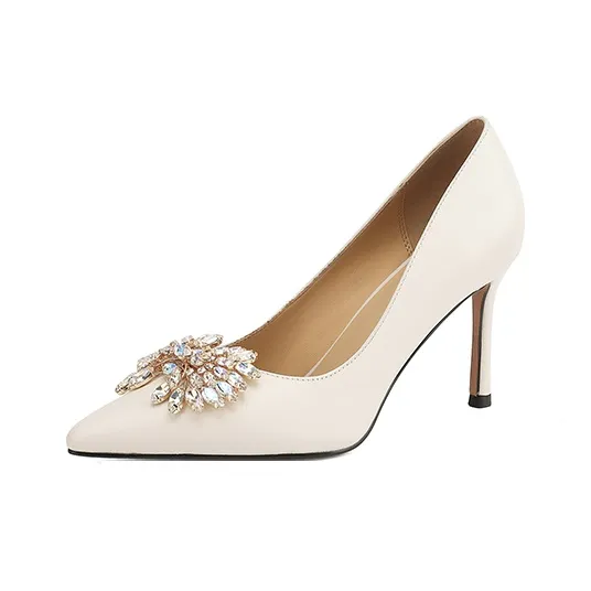 QUICHESHOES Slim Heel High Heels Women's-5