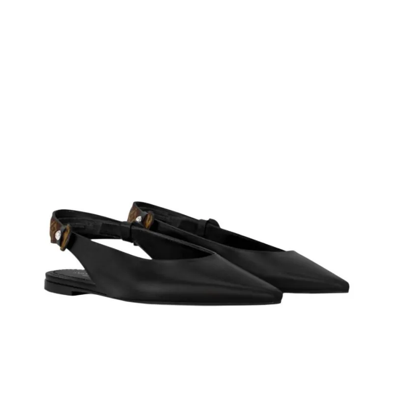 LOUIS VUITTON Legacy Casual Single Shoes Women's Black-1