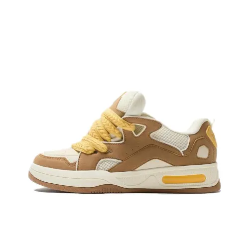 ZARA Low Top Skateboard Shoes Men's Sandy Brown