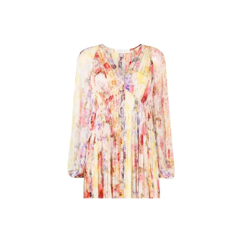 Zimmermann Wonderland Floral print Pleated Dress-4