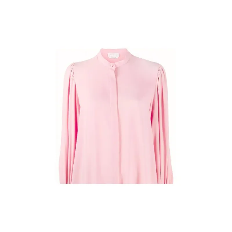 Alexander McQueen Mandarin Collared Blouse-4