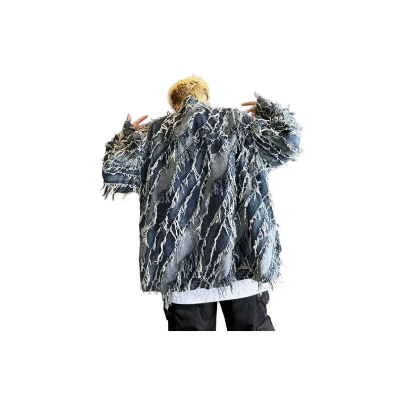 DJ.SPIRIT Denim Jacket Unisex Blue-1