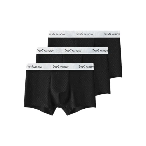 MIIOW Underpants Men's 3 Pack Black