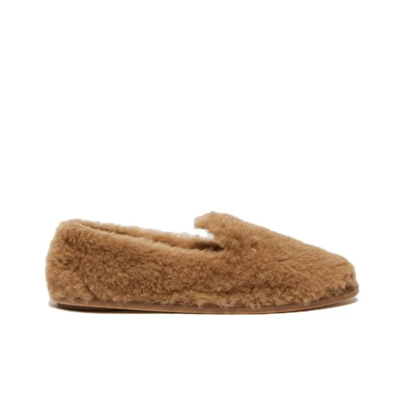 MaxMara Teddy Casual Single Shoes Women's Camel-1