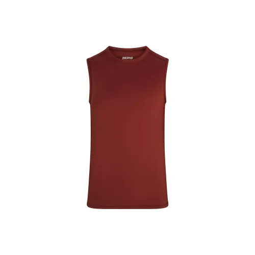 SKIMS SS25 Tank Tops Men's SANGRIA/Sangria Wine Color