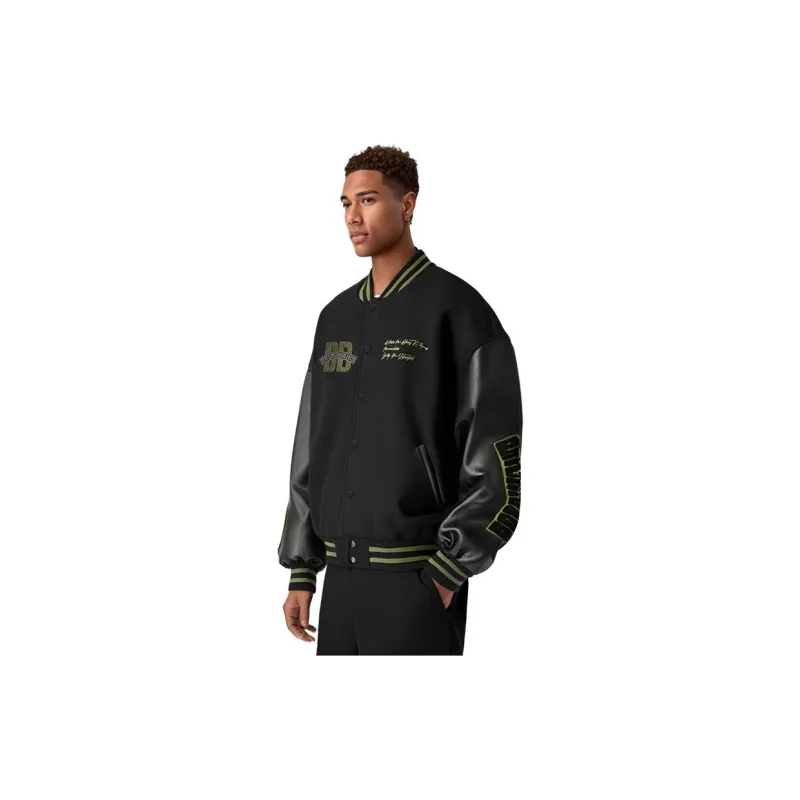 BD.POWER UP+ Baseball Jacket Unisex Black-7