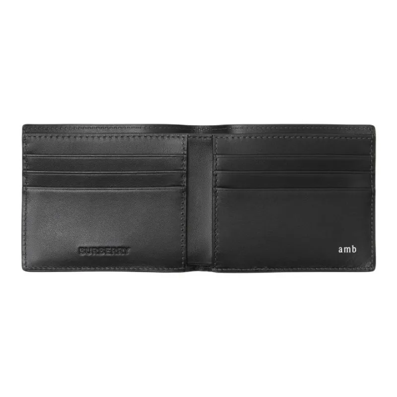 Burberry Thermoplastic Polyurethane Blended With Cotton Wallet Men's Charcoal-2