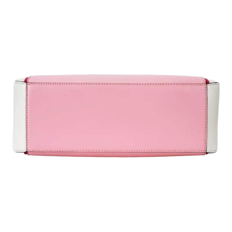 MICHAEL KORS Polyurethane Crossbody One Shoulder Handbag Medium Size Women's Pink Multicolor-5