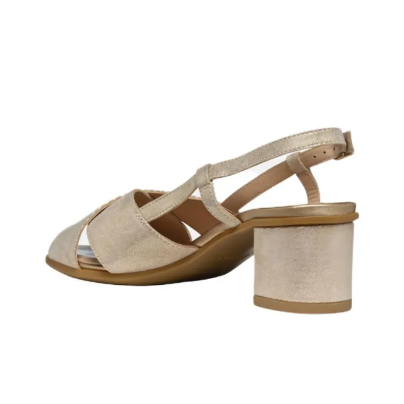 GEOX Aurely 50 One Strap Sandals 5.5cm Women's Gold-4