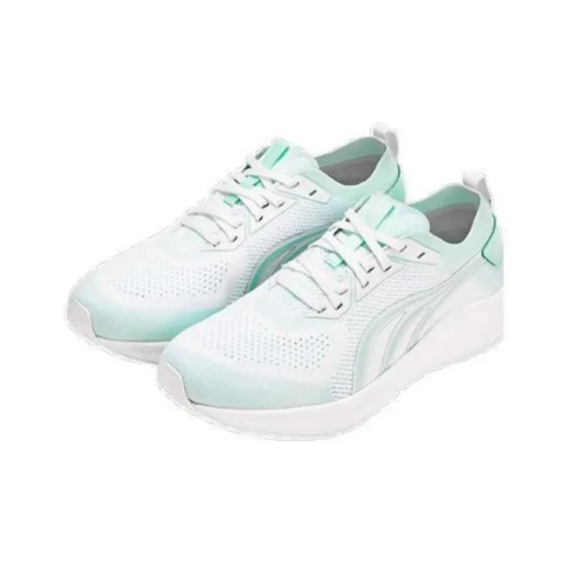 DO-WIN Cushioned Slip-Resistant Low-Top Casual Running Shoes Unisex Mint Green White-2
