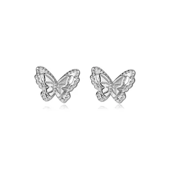 MISS TOOYA S999 Fine Silver Stud Earrings Women's