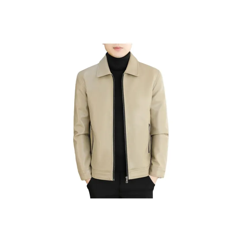PIERRE CARDIN Leather Jacket Men's-16