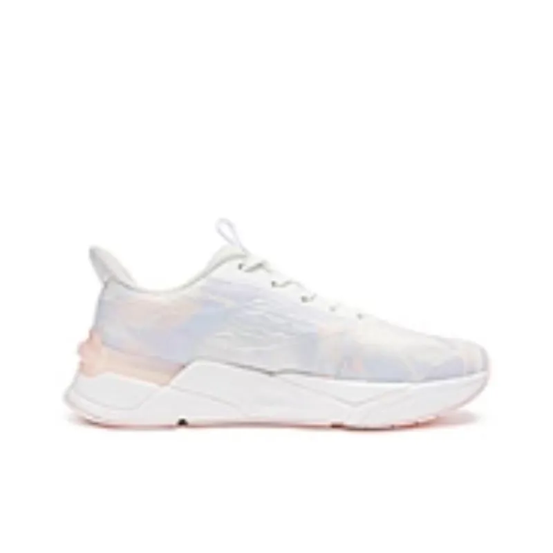 QIAODAN Breathable And Lightweight Low Top Running Shoes Women's White Pink-1