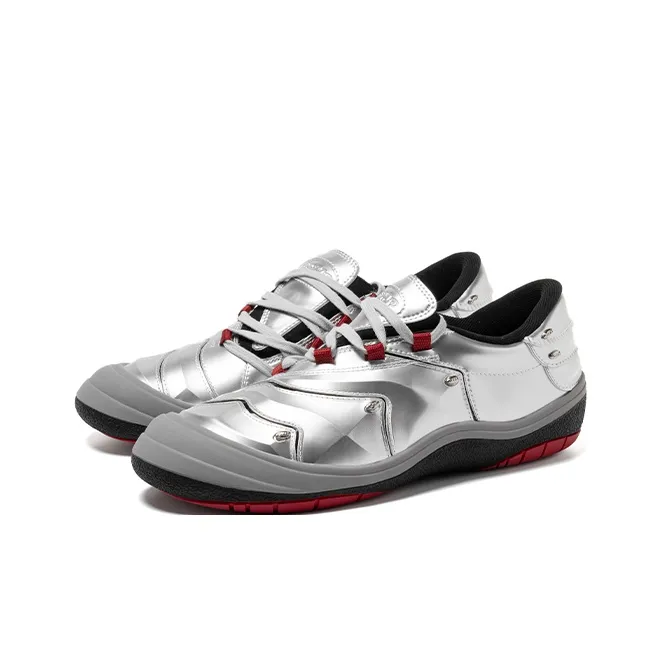 Ocai x BBIMP Anti-Slip And Wear-Resistant Coverage Soccer Shoes Unisex Silver-1