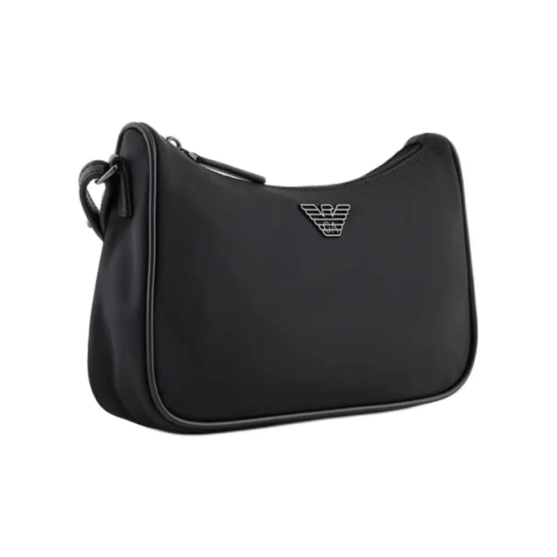EMPORIO ARMANI Polyamide Shoulder Bag, Crossbody Bag Mini Men's Black-1