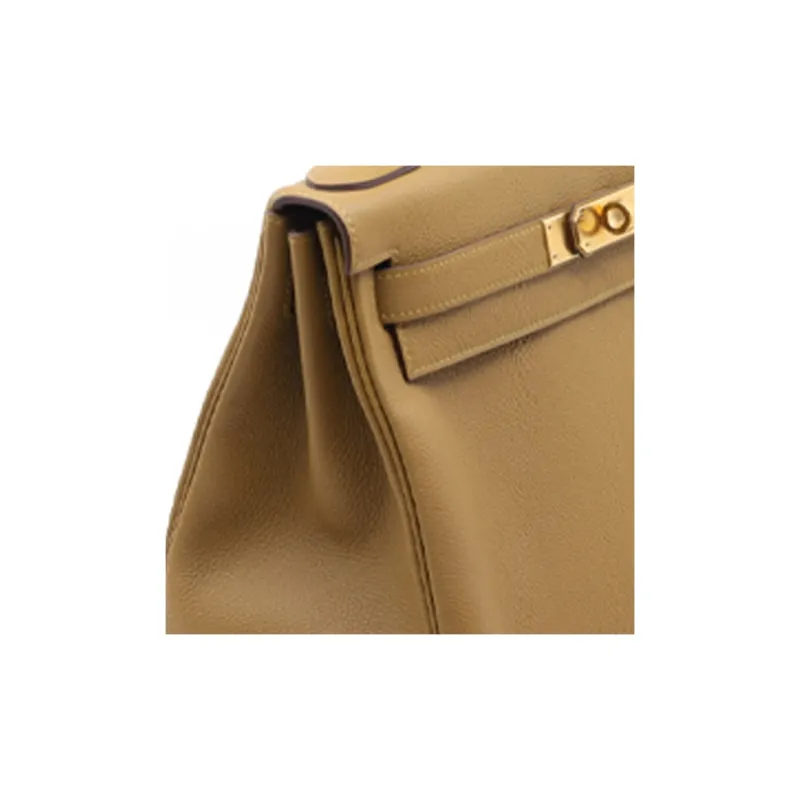 HERMES Kelly Togo Calfskin Kelly Bag Handbags Women's U8 Bronze Dore Copper Gold-3