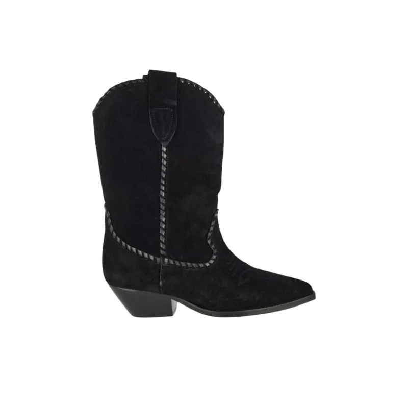 ISABEL MARANT Duerto Ankle Boots Women's Black-1