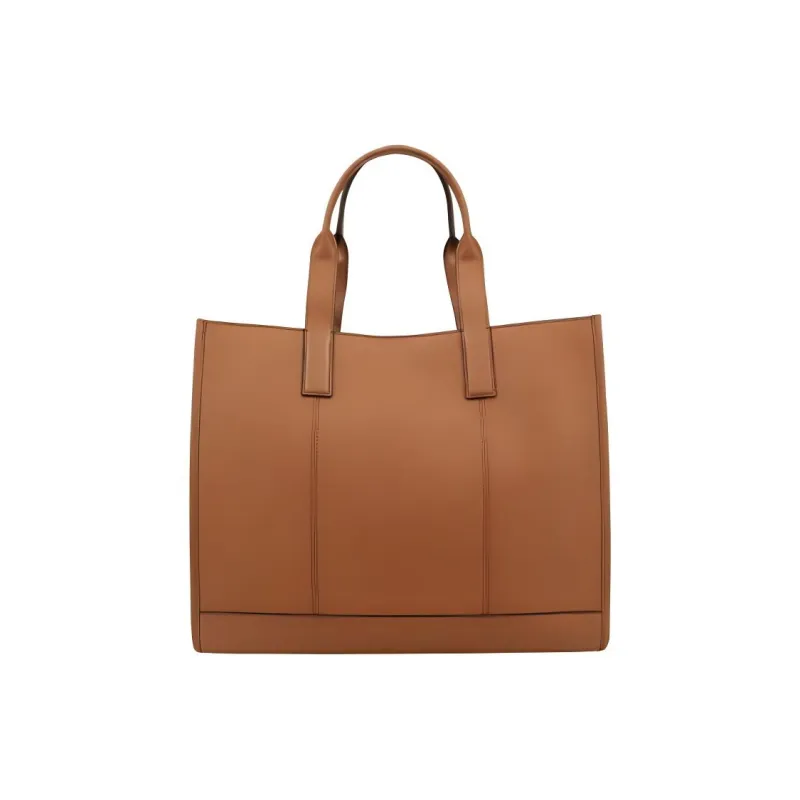 MICHAEL KORS MK Cooper Pebbled Leather Tote Bag, Shopping Bag, Handbag Women's Brown-2