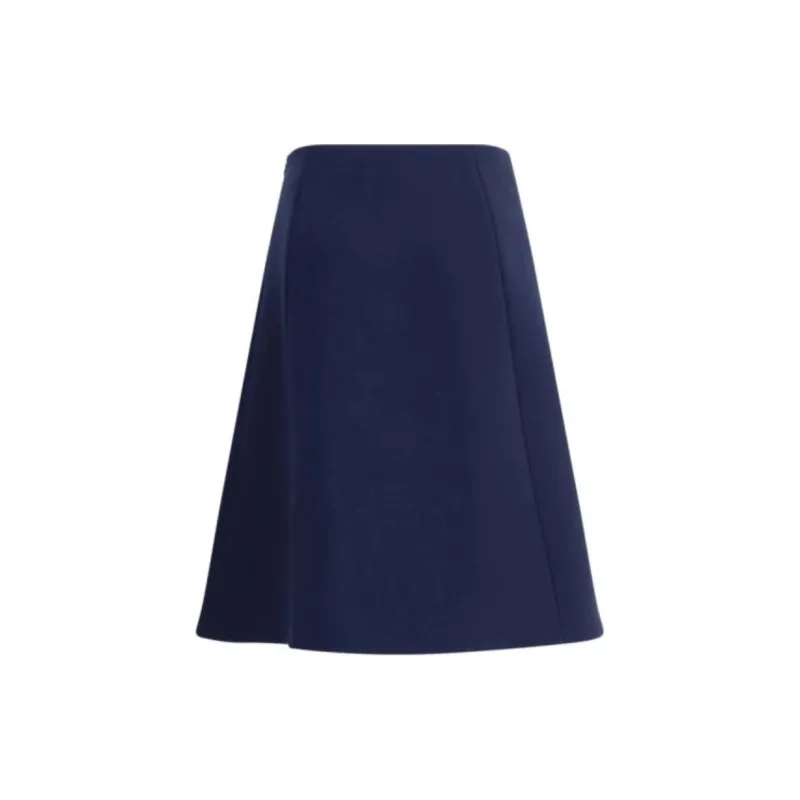 Valentino Logo Engraved A Line Skirt-1