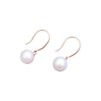 KING TAI SANG Pearl Earrings Unisex