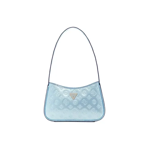 GUESS Artificial Leather Shoulder Bag Women's Blue