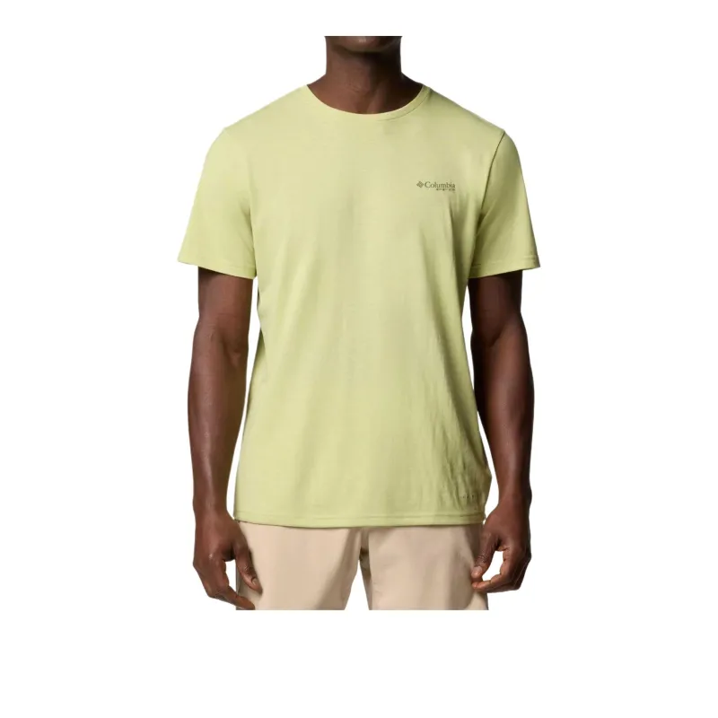 Columbia PFG Uncharted Fishing Collection T-Shirt Men's Pear Heather-1