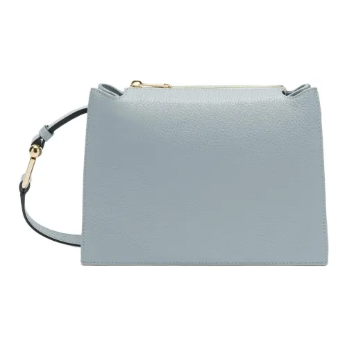 Furla Grain Calfskin Shoulder Bag, Crossbody Bag Trumpets Women's Blue