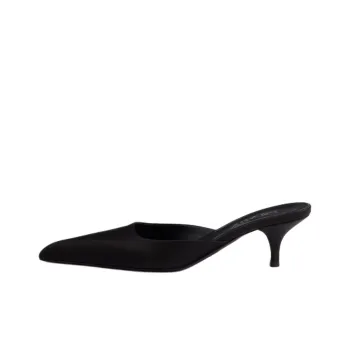 PRADA Closed Toe Slippers 5.5cm Women's Black