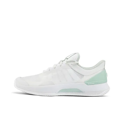 Wilson Low Top Tennis Shoes Women's White Green