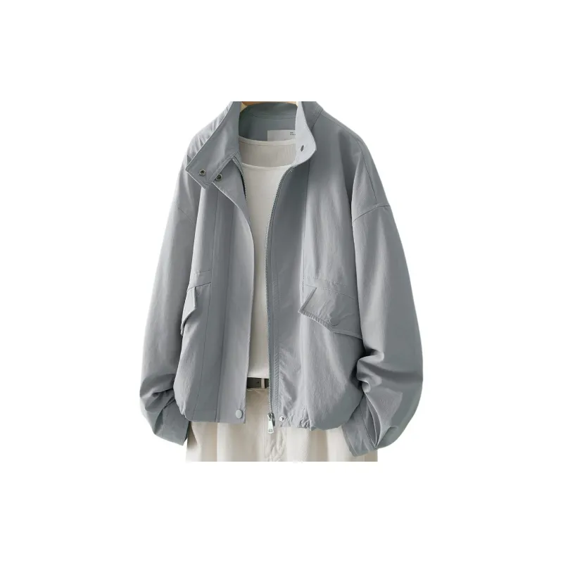 IHIMI Jackets & Coats Women's Gray Blue-1