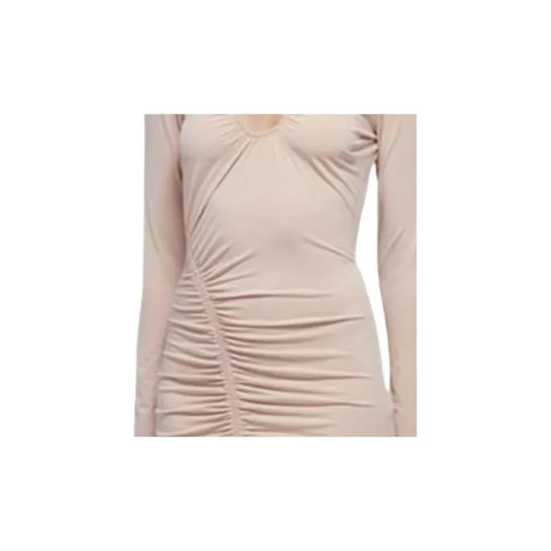 Self portrait Long Sleeved Dresses Women's Light Coffee-1