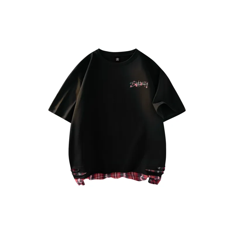 DIDTEK Drop Shoulder Sleeve Short Sleeved T Shirts Unisex-1
