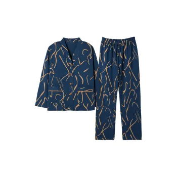 GOSO Pajama Set Women's Navy Blue