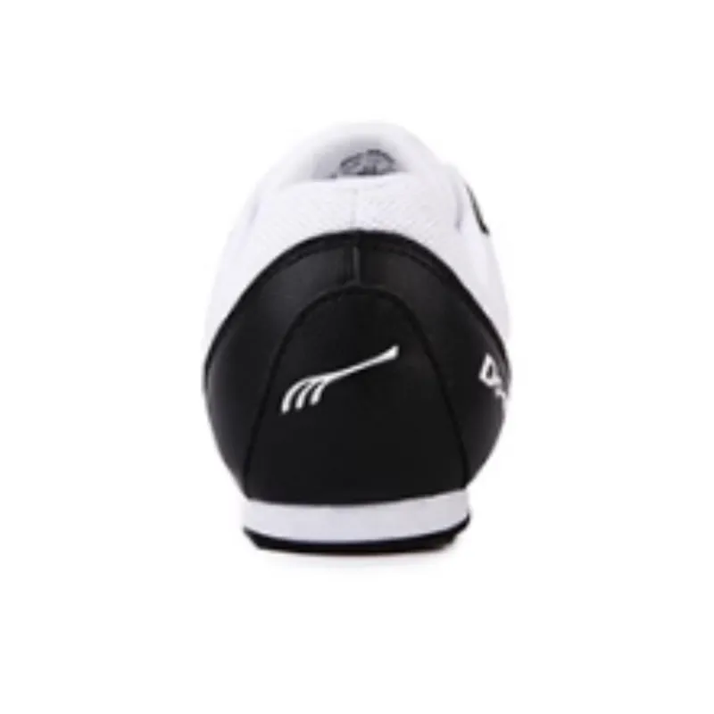 DO WIN Slip Resistant Low Top Running Shoes Unisex Black White-2