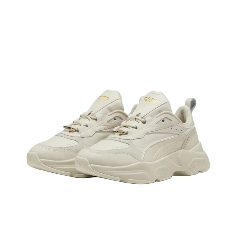 PUMA Cassia Cushioning Wear Resistant Low Top Casual Shoes Women's Ecru-1