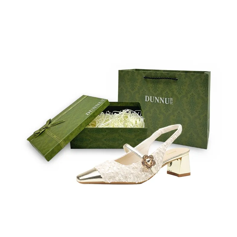 Dunnu Chunky Heel High Heels Women's Box Included-24