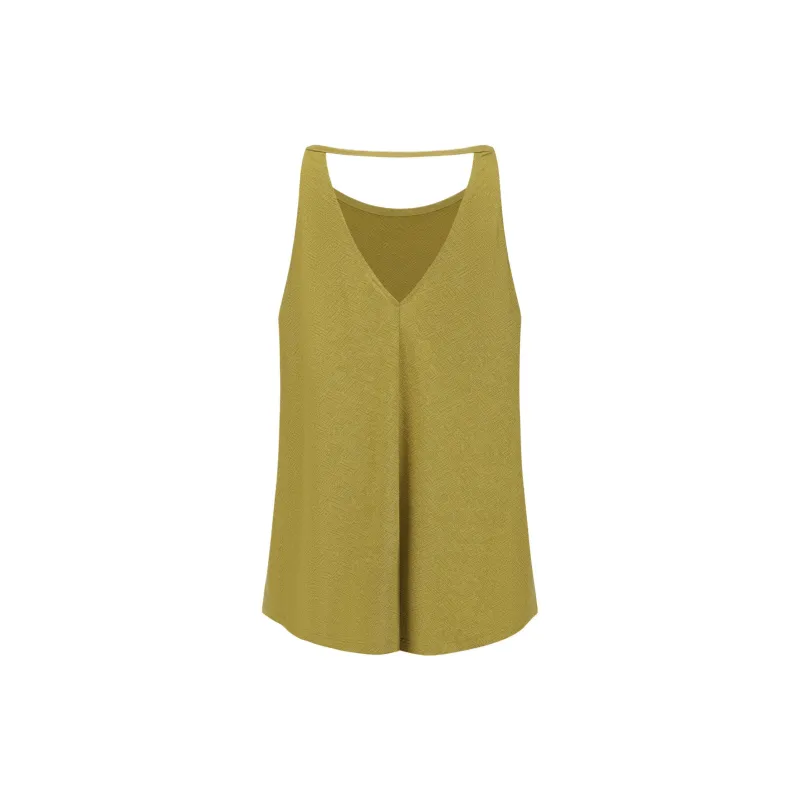 DECATHLON NH500 Tank Top Women's Gold Green-2