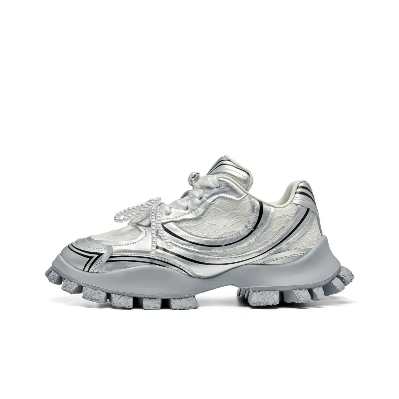 XMZY Polar Impression Series A Midsummer Night's Dream Durable Moisture-Wicking Low-Top Chunky Sneakers Women's-0